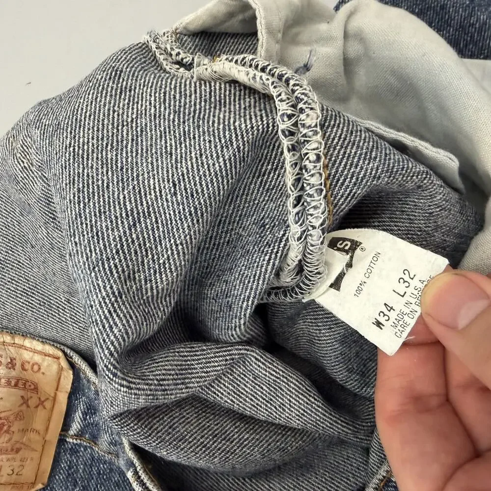 Vintage 90s Levi's 550 Blue Relaxed Fit USA Jeans 32x30